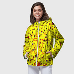 Ветровка с капюшоном женская Doom x pokemon, цвет: 3D-белый — фото 2