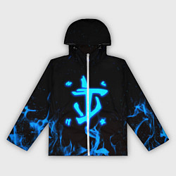 Женская ветровка Дум огонь лого