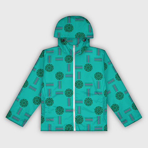 Женская ветровка Мячи и полосы / 3D-Белый – фото 1