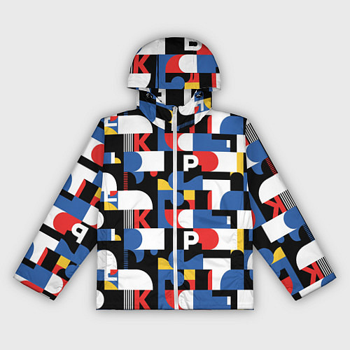 Женская ветровка Геометрия букв / 3D-Белый – фото 1