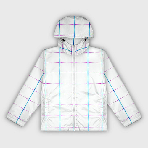 Женская ветровка Color white blue stripes / 3D-Белый – фото 1
