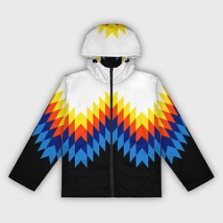 Ветровка с капюшоном женская Олдскульный паттерн, цвет: 3D-черный