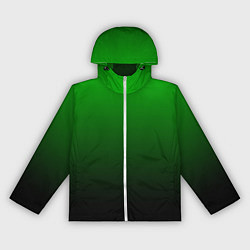 Ветровка с капюшоном женская Green gradient, цвет: 3D-белый