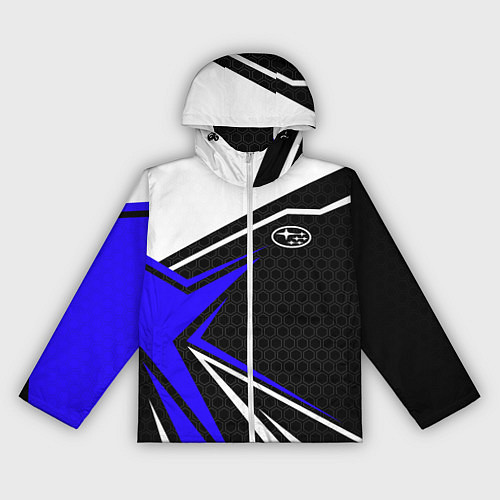 Женская ветровка Субару - blue sport / 3D-Белый – фото 1