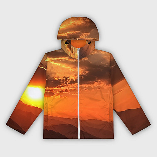 Женская ветровка Закат на перевале актопрак / 3D-Белый – фото 1