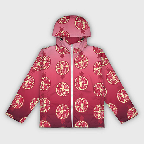 Женская ветровка Сочные гранаты / 3D-Белый – фото 1