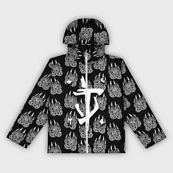 Ветровка с капюшоном женская Doom хищник леса, цвет: 3D-белый