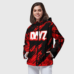 Ветровка с капюшоном женская Dayz штрихи красок, цвет: 3D-черный — фото 2