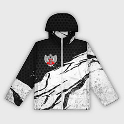 Ветровка с капюшоном женская Федерация бокса России - белый затертый, цвет: 3D-белый