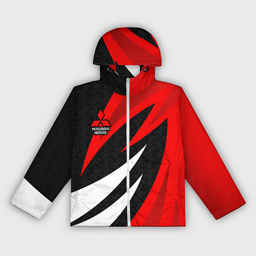Женская ветровка Митсубиси - красный спорт / 3D-Белый – фото 1