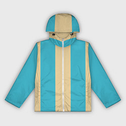 Ветровка с капюшоном женская Color blue beige, цвет: 3D-белый