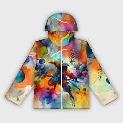 Женская ветровка Ninja - watercolor impressionism