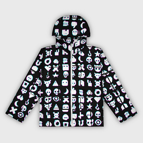 Женская ветровка Любовь смерть и роботы глитч / 3D-Белый – фото 1