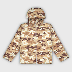 Ветровка с капюшоном женская Камуфляж армия, цвет: 3D-белый