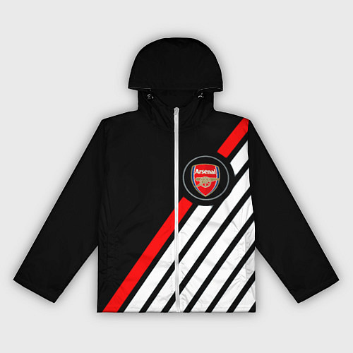 Женская ветровка Арсенал геометрия полосы / 3D-Белый – фото 1