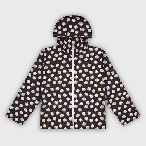 Женская ветровка Паттерн с ракушками / 3D-Белый – фото 1