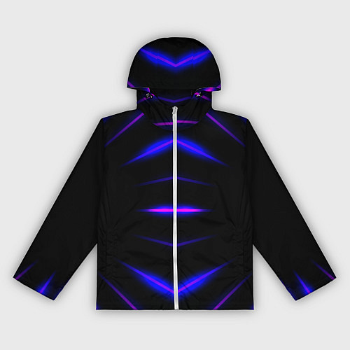 Женская ветровка Color black neon stripes / 3D-Белый – фото 1