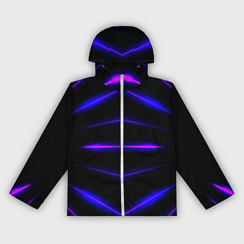 Женская ветровка Color black neon stripes / 3D-Белый – фото 1