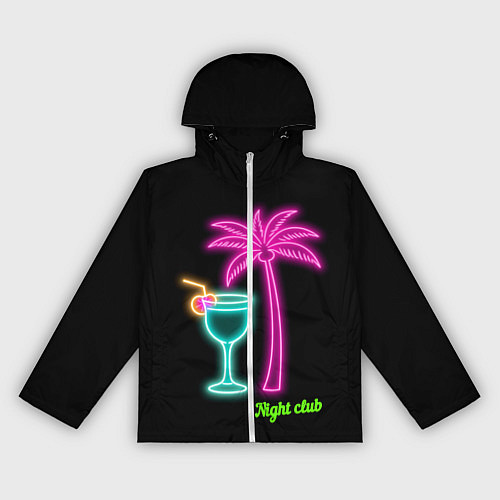 Женская ветровка Night club / 3D-Белый – фото 1