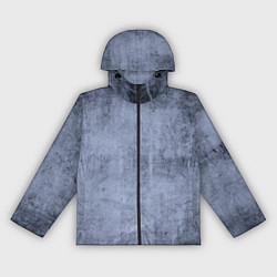 Ветровка с капюшоном женская Текстура серо-синий бетон, цвет: 3D-черный