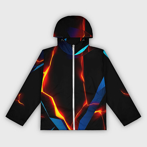 Женская ветровка Neon orange glow / 3D-Белый – фото 1