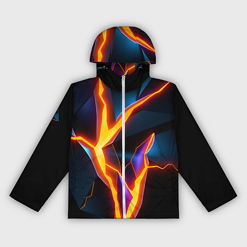 Женская ветровка Neon orange glow / 3D-Белый – фото 1