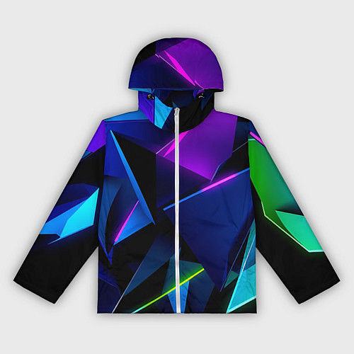 Женская ветровка Neon geometric / 3D-Белый – фото 1