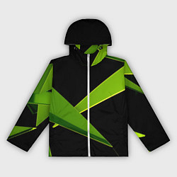Ветровка с капюшоном женская Geometric neon, цвет: 3D-белый
