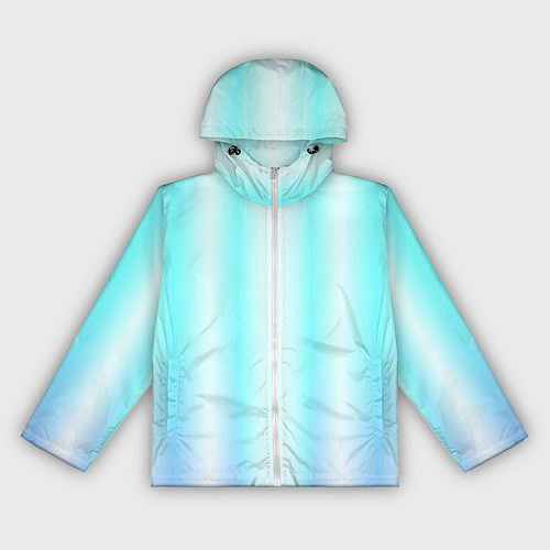 Женская ветровка Neon white blue lines / 3D-Белый – фото 1