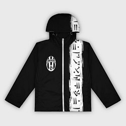 Ветровка с капюшоном женская Ювентус символы гейм, цвет: 3D-белый