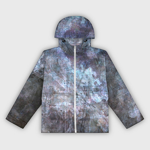 Женская ветровка Абстракция - gray-blue hurricane / 3D-Белый – фото 1
