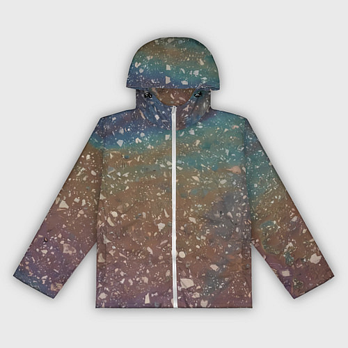 Женская ветровка Мокрый маслянный асфальт / 3D-Белый – фото 1