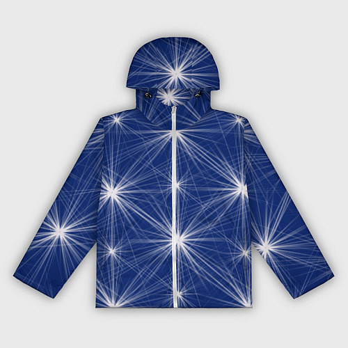 Женская ветровка Звезды на синем фоне / 3D-Белый – фото 1