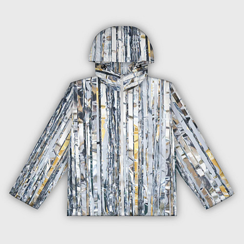 Женская ветровка Новогодний дождик / 3D-Белый – фото 1