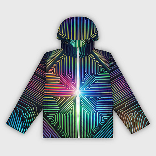 Женская ветровка Линейная графика / 3D-Белый – фото 1