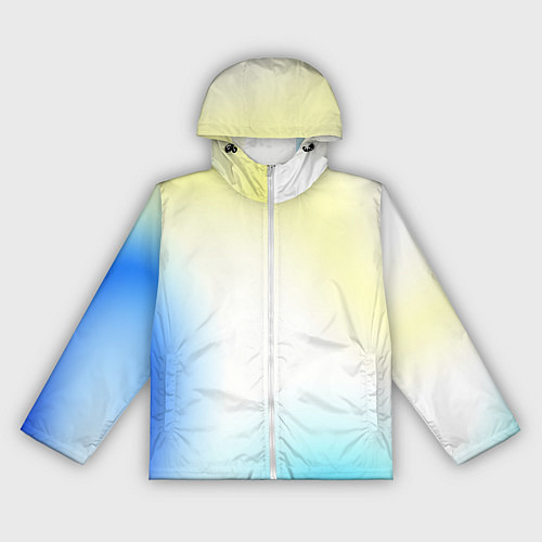 Женская ветровка Color yellow blue white / 3D-Белый – фото 1