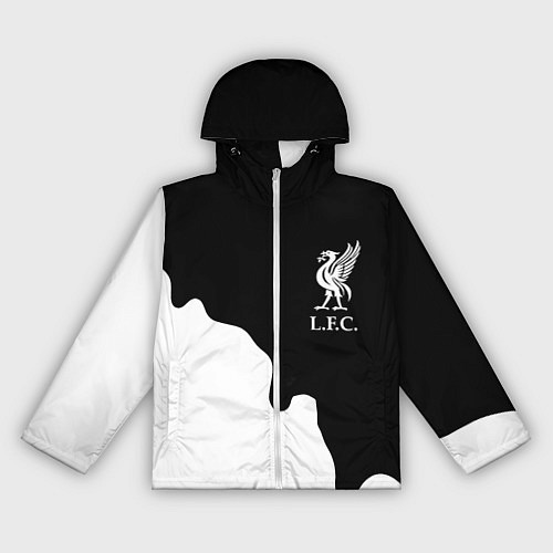 Женская ветровка Ливерпуль краски разводы / 3D-Белый – фото 1