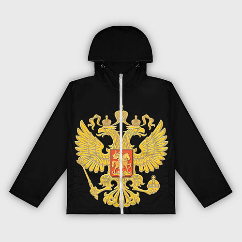Женская ветровка Герб России: золото / 3D-Белый – фото 1