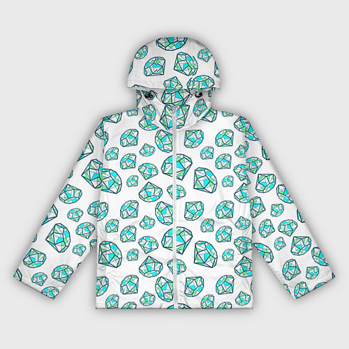 Женская ветровка Бриллианты / 3D-Белый – фото 1