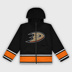 Ветровка с капюшоном женская Anaheim Ducks Selanne, цвет: 3D-черный