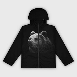 Ветровка с капюшоном женская Взгляд мишки, цвет: 3D-черный