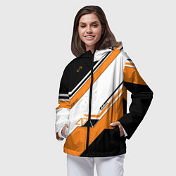 Ветровка с капюшоном женская CS:GO Asiimov, цвет: 3D-черный — фото 2