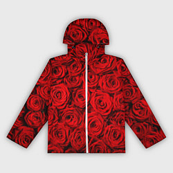 Женская ветровка Красные розы