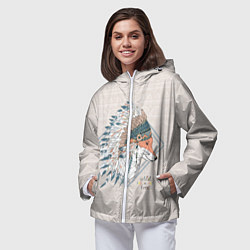 Ветровка с капюшоном женская Fox: Wild Free, цвет: 3D-белый — фото 2