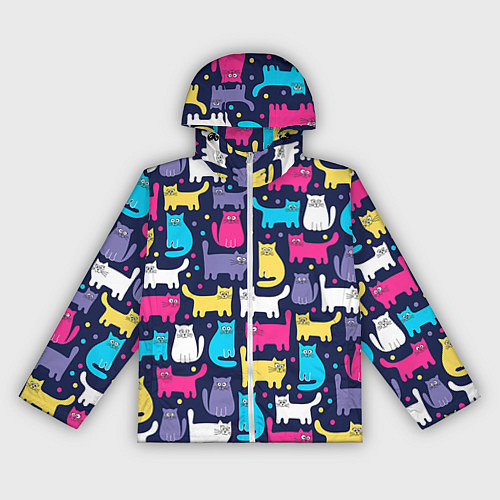 Женская ветровка Котятки / 3D-Белый – фото 1