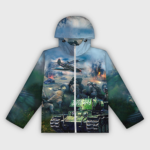 Женская ветровка За родину / 3D-Белый – фото 1