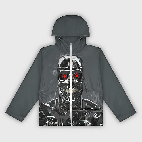 Женская ветровка Скелет Терминатора / 3D-Белый – фото 1